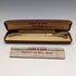 British Vintage Yard O' Red Rolled Gold Propelled Pencil in Case